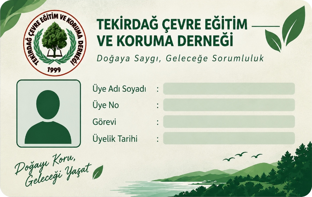 ÇEKDER Üye Kartı Ön Yüzü